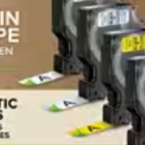 Dymo D1 Tape 45010, 12mm x 7m, Black on Clear (Ref S0720500) - Durable Label Tape for Clear Labeling