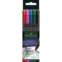 FABER-CASTELL GRIP FINEPEN BASIC WLT 5
