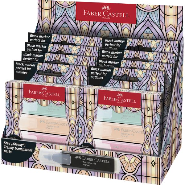 HIGHLIGHTER “GLASSY ” PASTEL BOX OF 4