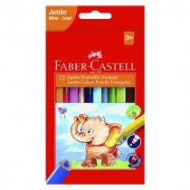 JUMBO TRIANGULAR COLOUR PENCILS BOX 12