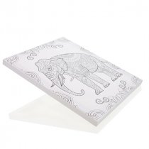 Icon 250x300mm Colour My Canvas - Elephant