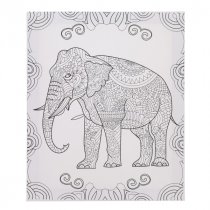 Icon 250x300mm Colour My Canvas - Elephant
