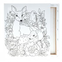 Icon 250x300mm Colour My Canvas - Deer