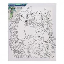 Icon 250x300mm Colour My Canvas - Deer