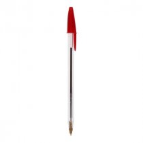 BIC Box 50 Cristal Original Ballpoint Pens - Red
