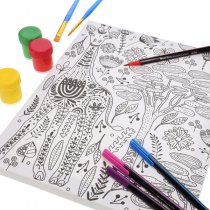 Icon 250x300mm Colour My Canvas - Jungle Giraffe