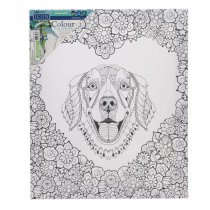 Icon 250x300mm Colour My Canvas - Dog