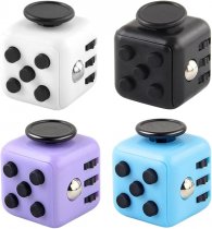 Anti-Stress Cube Toy Fidget Toy Cube Anti-Stress Cube Anti-Stress Cube with 6 Sides Function for Children and Adults Stress Relief for Nervousness