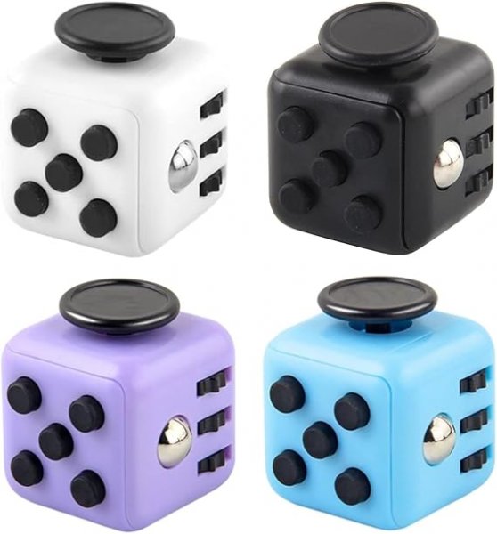 Anti-Stress Cube Toy Fidget Toy Cube Anti-Stress Cube Anti-Stress Cube with 6 Sides Function for Children and Adults Stress Relief for Nervousness