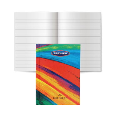 Rainbow A6 160pg Hardback Notebook