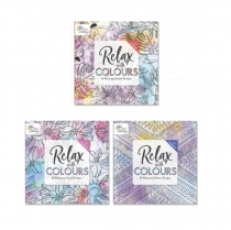 relax with colour - adult colouring book
