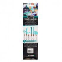 Icon 3pce Brush Set In Wallet - Golden Taklon Round