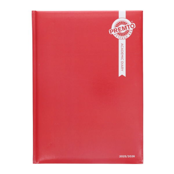 Premto A4 2025-2026 Page A Day Academic Diary - 5 Asst