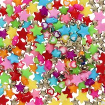 Crafty Bitz 50g Stars & Heart Beads - Asst