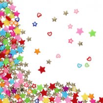 Crafty Bitz 50g Stars & Heart Beads - Asst