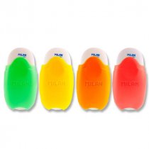 Milan Fluo School Eraser - 4 Asst