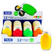 Milan Fluo School Eraser - 4 Asst