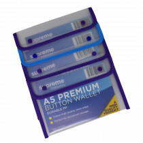 A5 Premium button wallet