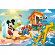 Disney Jigsaw Puzzle Mickey Mouse Donald Duck & Pluto Seaside 60 Piece