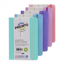 Premto Pastel A6 192pg Journal & Sketch Book CDU - Asst