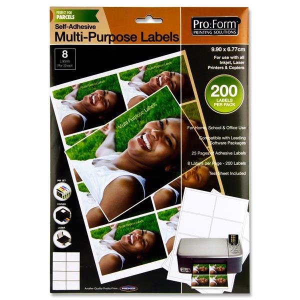 Self-Adhesive Mulit-purpose labels 99x67.9mm