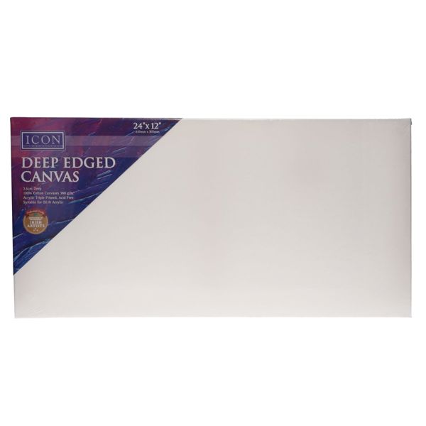 Icon 24"X12" Deep Edged Canvas