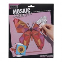Icon Mosaic Sticker Art - Butterfly & Sunflower