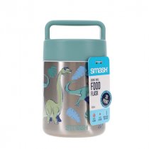 Smash 400ml Double Wall Food Flask - Dino