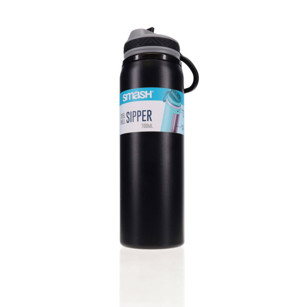 Smash 700ml Steel Shell Bottle - Black