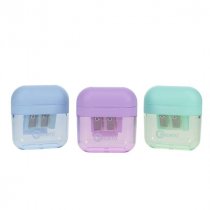 Premto Pastel Twin Hole Sharpener - 3 Asst CDU