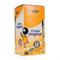 BIC Box 50 Cristal Original Ballpoint Pens - Black