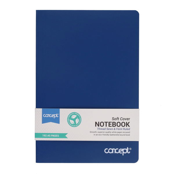 Concept A5 192pg Soft Cover Notebook
