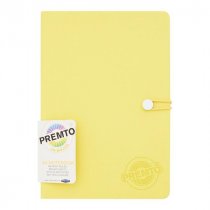 Premto Pastel A5 192pg PU Hardcover Notebook - Primrose