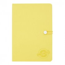 Premto Pastel A5 192pg PU Hardcover Notebook - Primrose