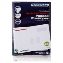 Premail Size D Extra Strong Polythene Padded Envelope