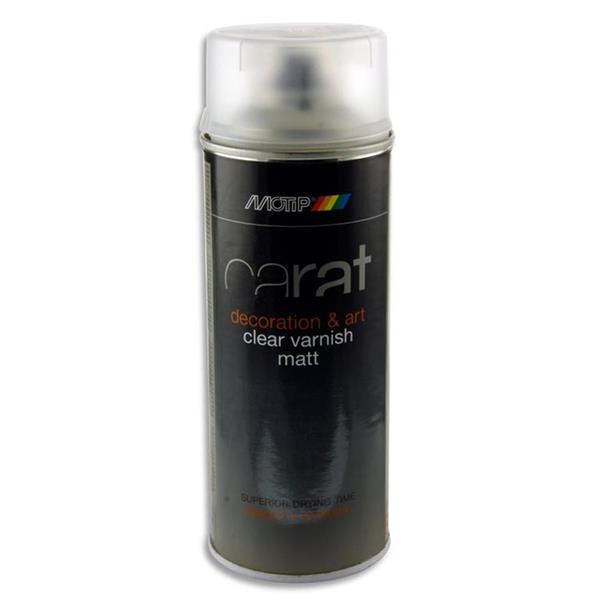 * Carat 400ml Can Art Spray Clear Varnish - Matt