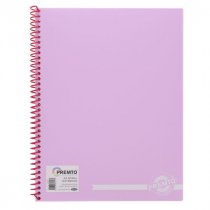 Premto Pastel A4 160pg PP Spiral Notebook - Asst