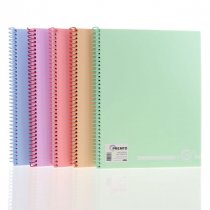 Premto Pastel A4 160pg PP Spiral Notebook - Asst