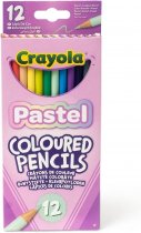 CRAYOLA 12 PASTEL COLOURING PENCILS