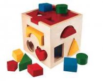 Wooden shape sorter