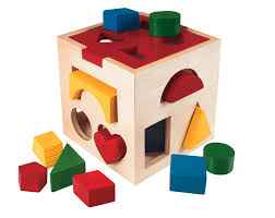 Wooden shape sorter