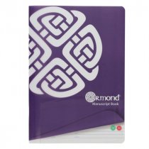 Ormond Pkt.3 A4 160pg Durable Cover Manuscript Book - Asst