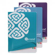 Ormond Pkt.3 A4 160pg Durable Cover Manuscript Book - Asst