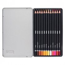 Icon Tin Box 12 Colouring Pencils - Skin