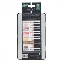 Icon Tin Box 12 Colouring Pencils - Skin