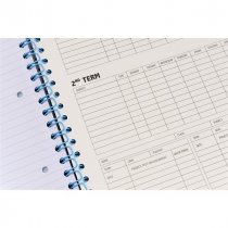 Premto Pastel A4 200pg 5 Subject Project Book-assorted colours