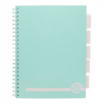Premto Pastel A4 200pg 5 Subject Project Book-assorted colours