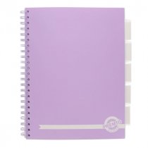Premto Pastel A4 200pg 5 Subject Project Book-assorted colours