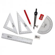 Premto 9pce Maths Set - Ketchup Red