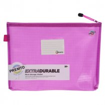 Premto Pastel A4+ Extra Durable Mesh Storage Wallet - Wild Orchid